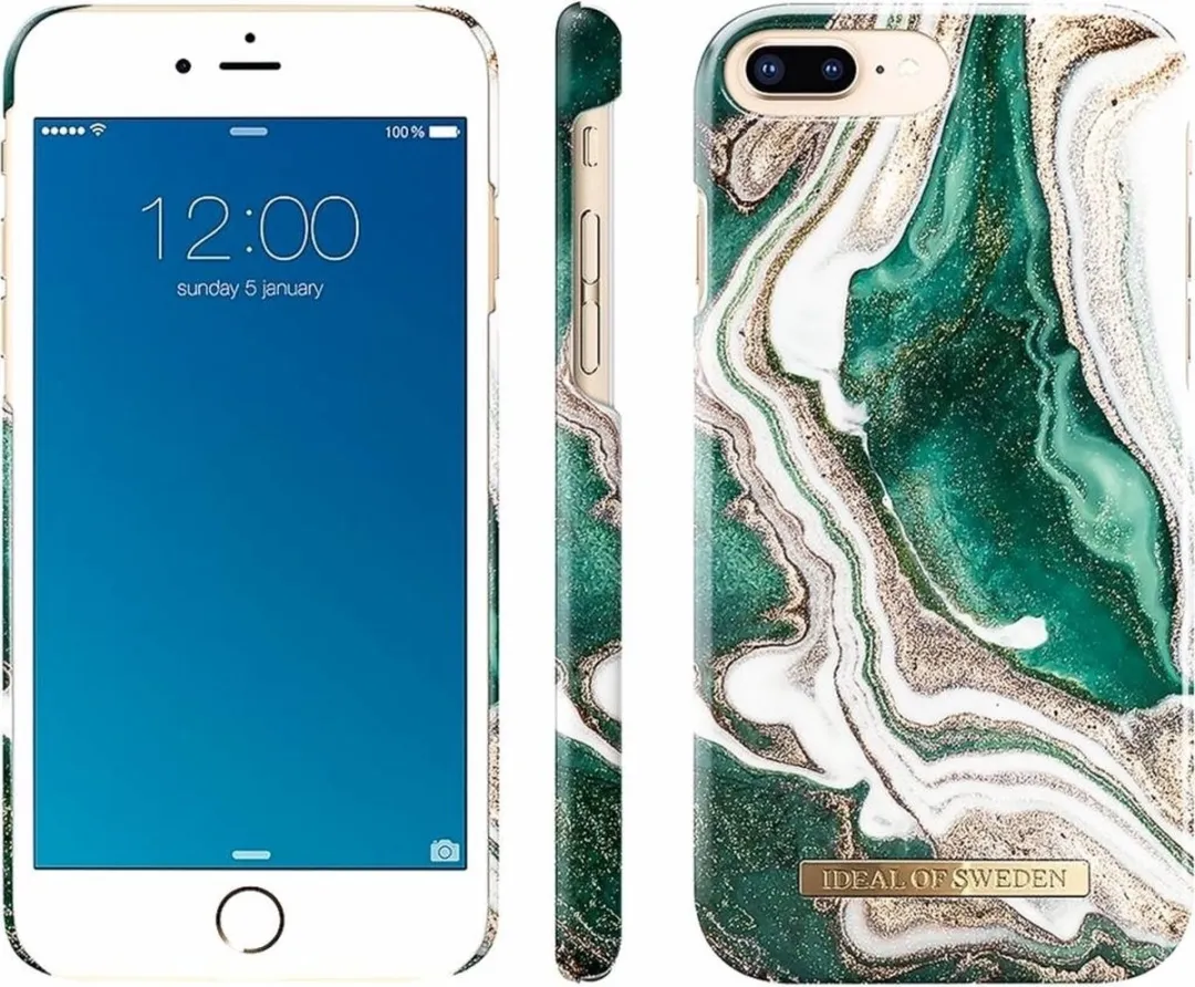 iDeal of Sweden iPhone 7-8 Plus Backcover Golden Jade Marble