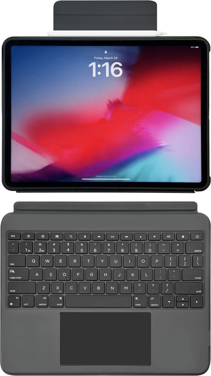 Macally IPKBCASEP13 Toetsenbordhoes iPad Pro 13 - Donker grijs