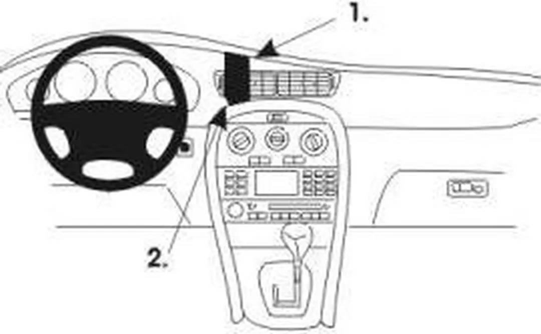 Brodit ProClip Houder 852932 - Jaguar X-Type 2001-2010 - Zwart - afbeelding 6 van 6