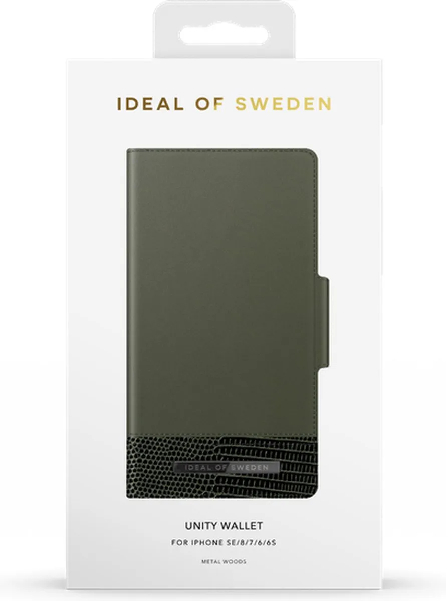 iDeal of Sweden Unity Wallet iPhone 8/7/6/SE - 3 Pasjes - Groen