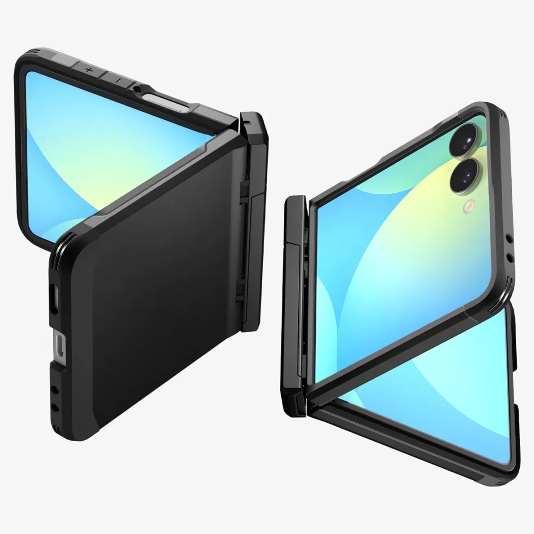 Spigen Tough Armor Pro Magsafe Hoesje - Samsung Galaxy Z Flip 7 - Zwart - afbeelding 6 van 6