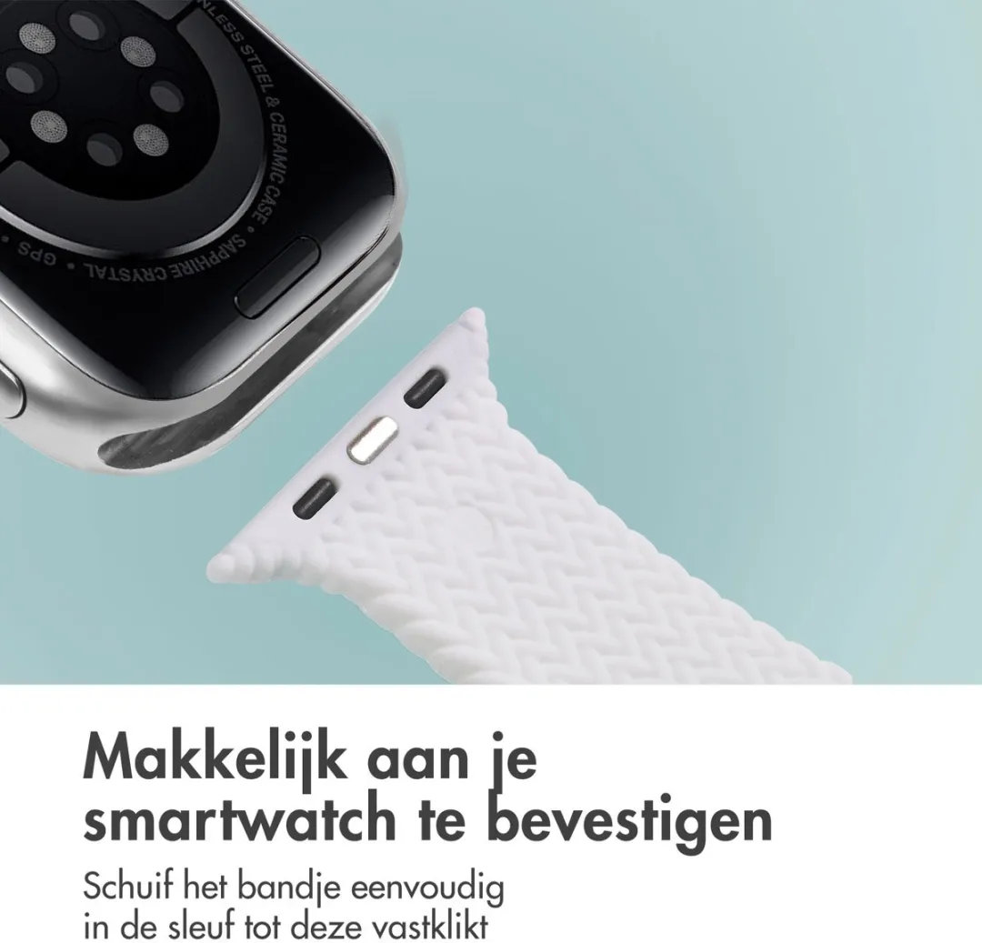 Imoshion Siliconen Bandje Apple Watch 44-49mm - Wit