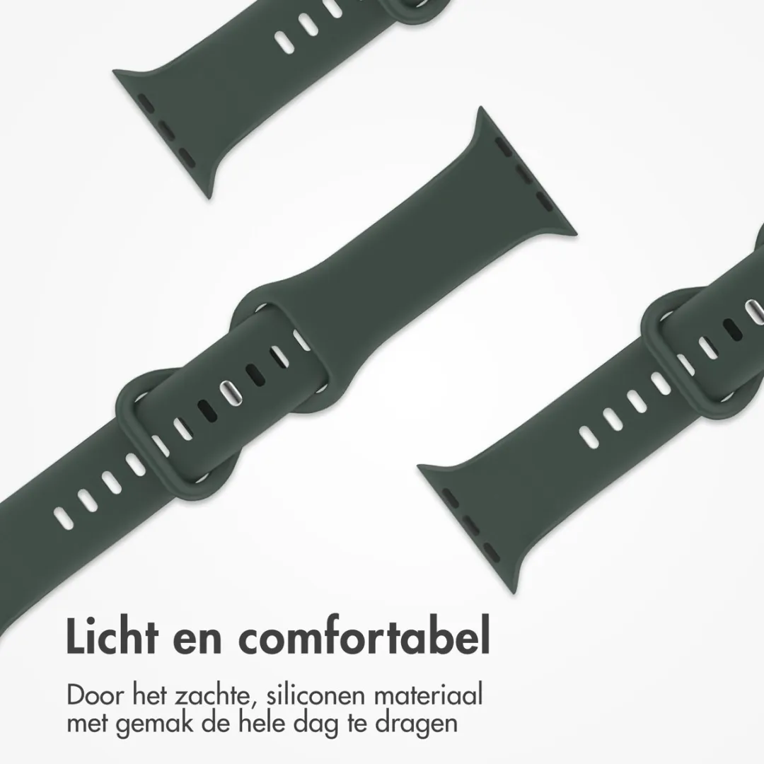 Imoshion Siliconen Bandje Apple Watch 44-49mm - Donkergroen