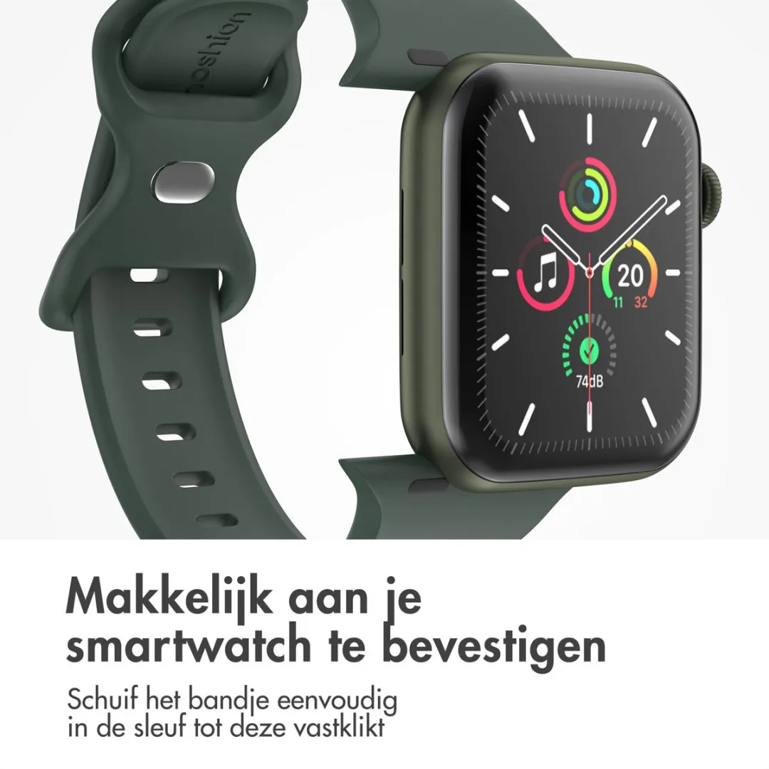 Imoshion Siliconen Bandje Apple Watch 44-49mm - Donkergroen