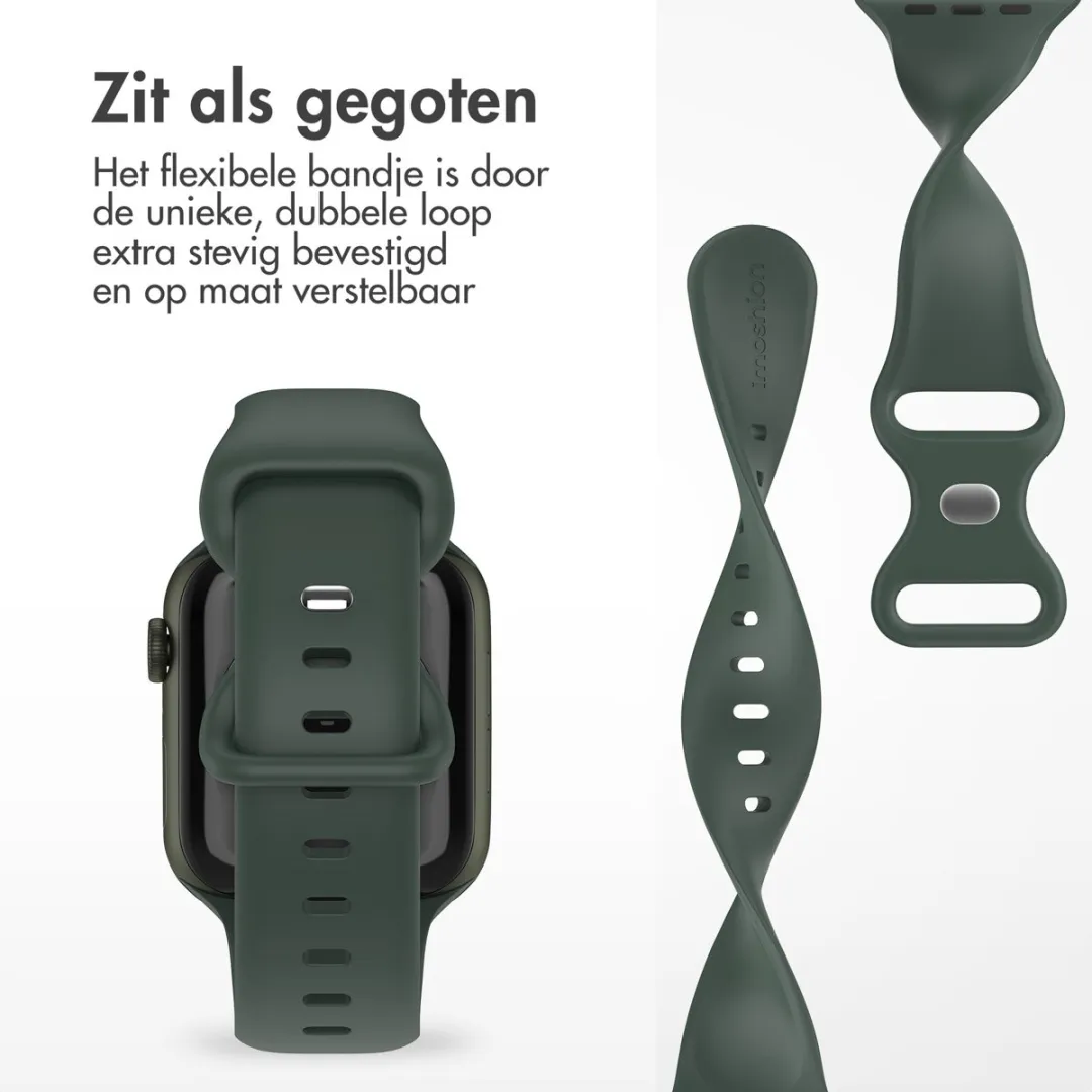 Imoshion Siliconen Bandje Apple Watch 44-49mm - Donkergroen