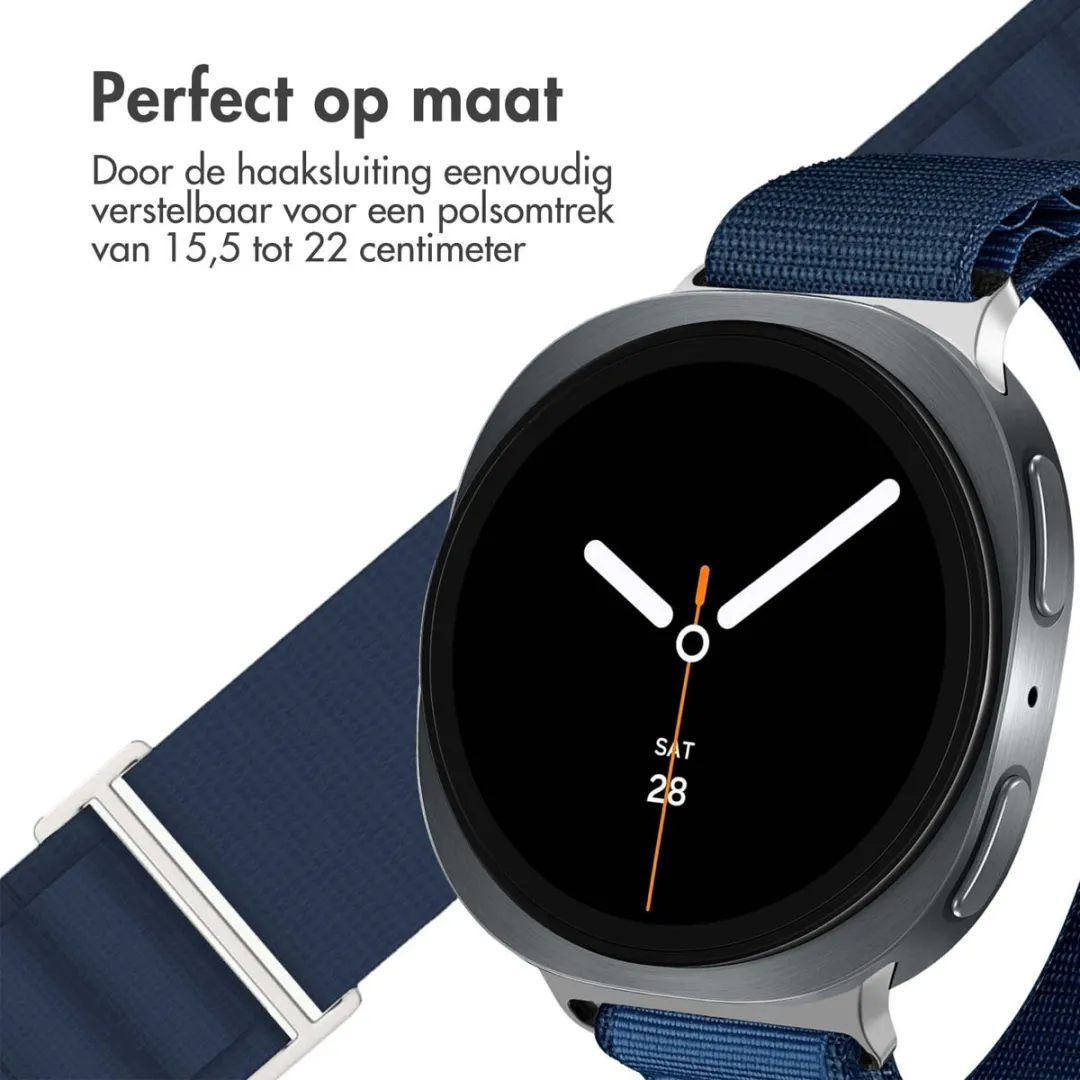 Imoshion Nylon Bandje Samsung Galaxy Watch 8 - Donkerblauw