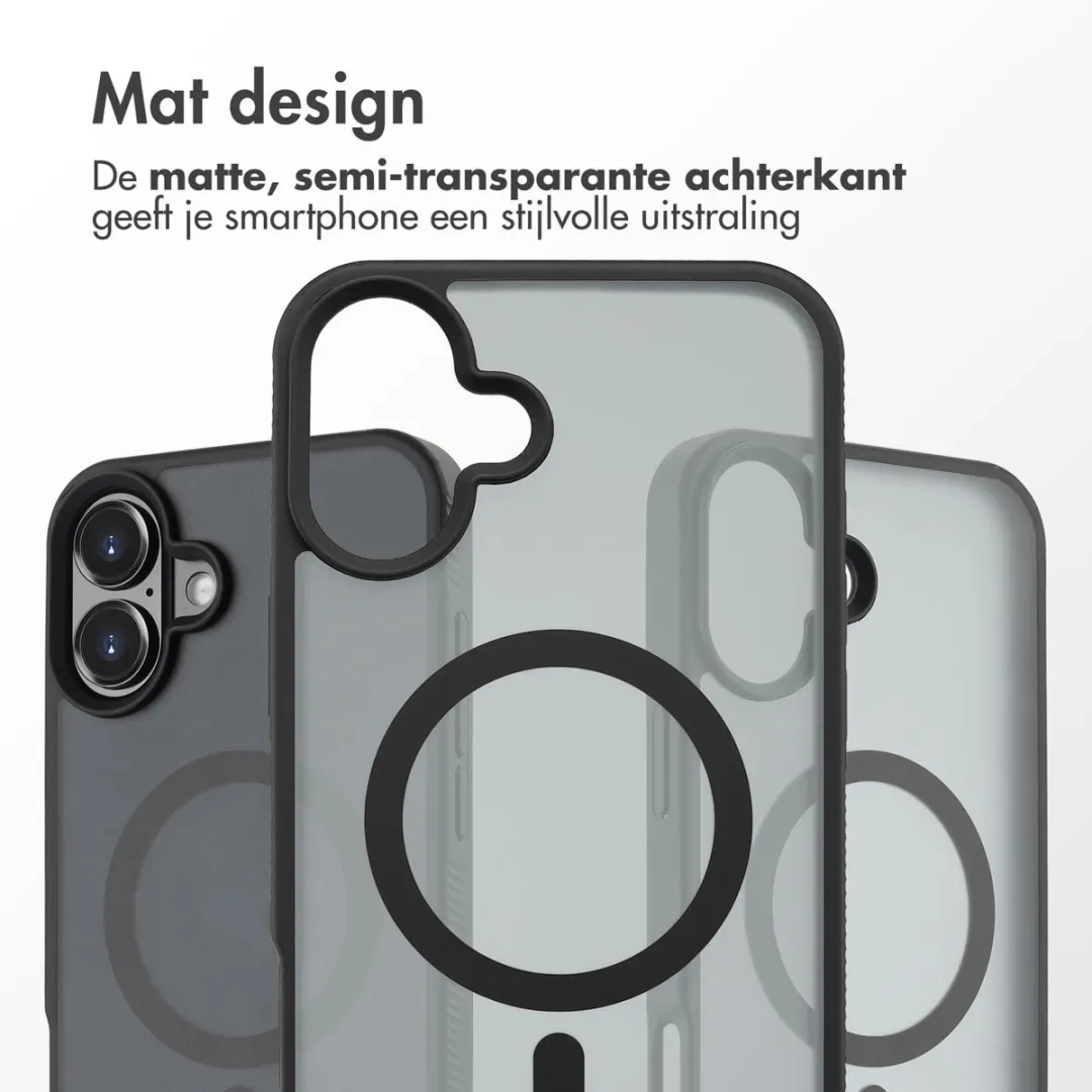 Accezz iPhone 16 Plus MagSafe Hoesje - Zwart
