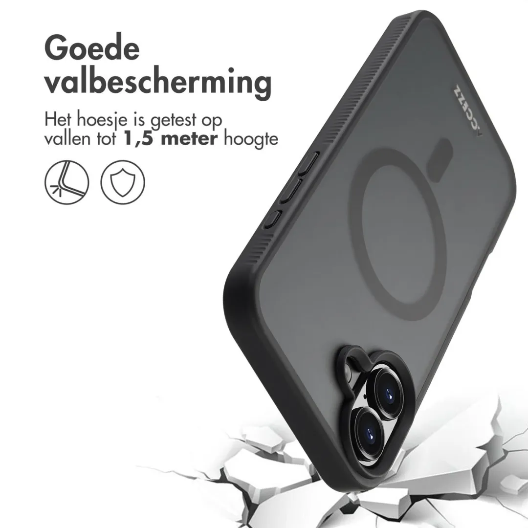 Accezz iPhone 16 Plus MagSafe Hoesje - Zwart