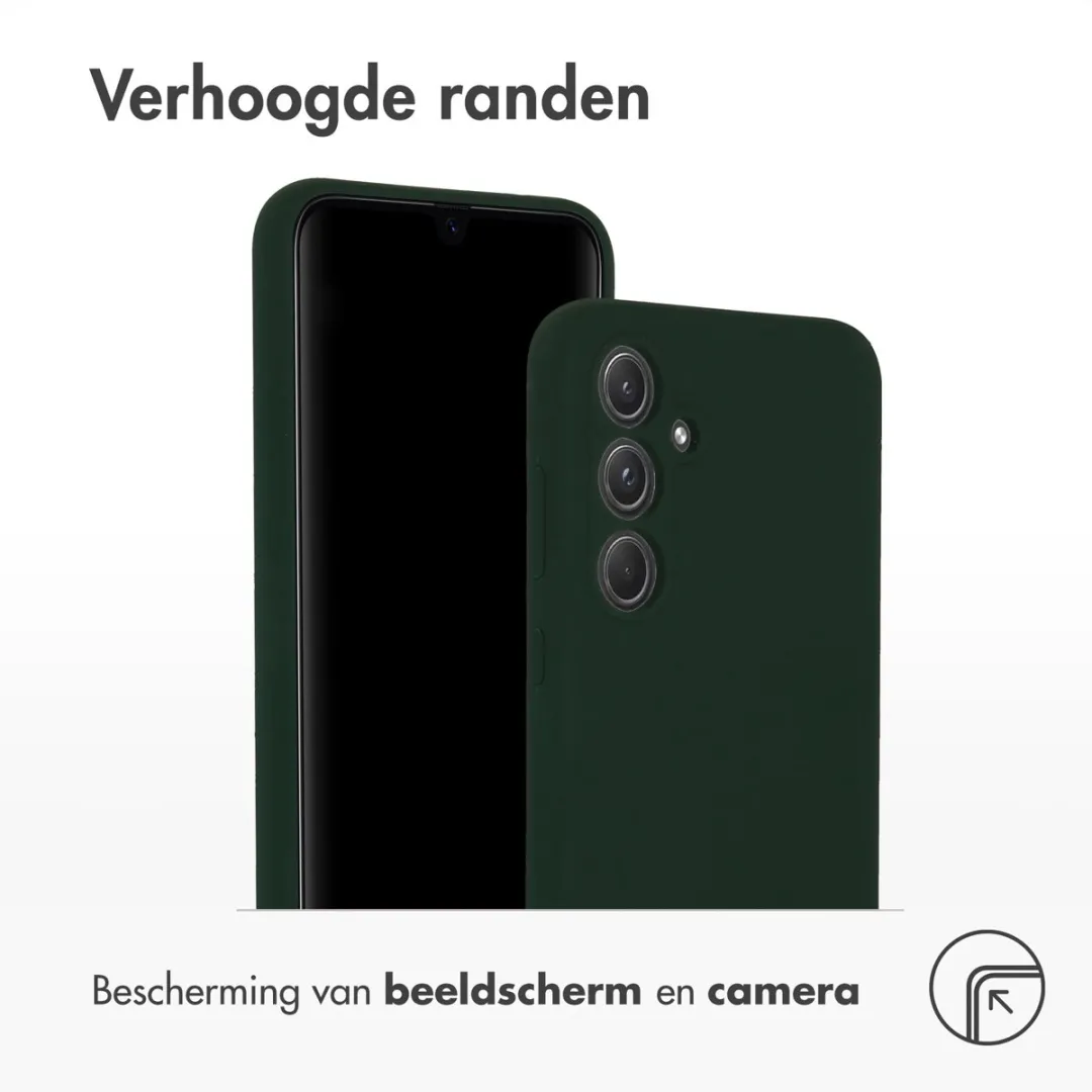 Accezz Hoesje Samsung Galaxy A55 - Liquid Silicone Forest Green - afbeelding 6 van 6