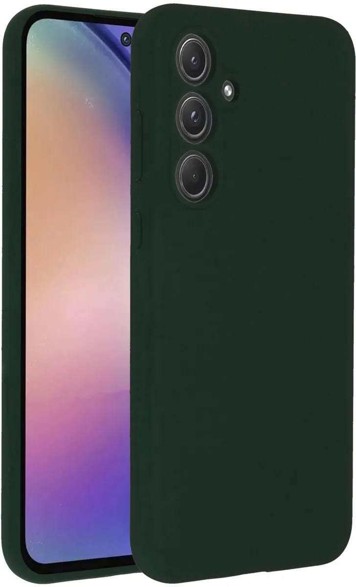 Accezz Hoesje Samsung Galaxy A55 - Liquid Silicone Forest Green