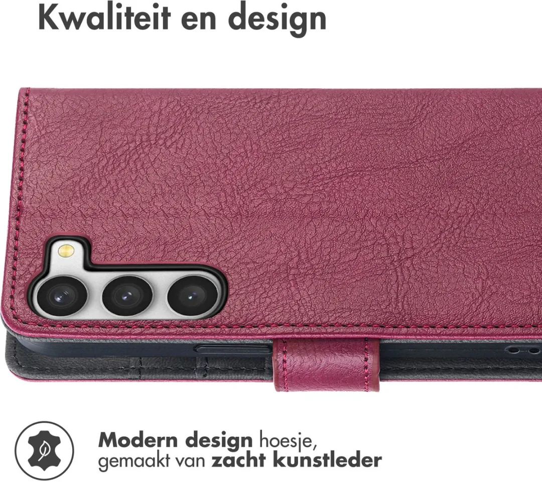 Imoshion Hoesje Samsung Galaxy S23 - 3 Pasjes - Bordeaux