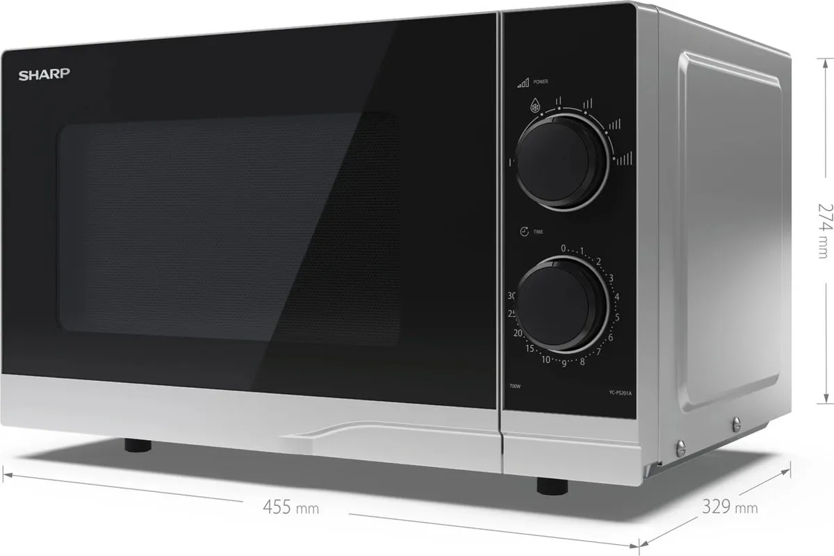 Sharp YC-PS201AE-S Magnetron - 700W - Ø245mm - Zilver/Zwart