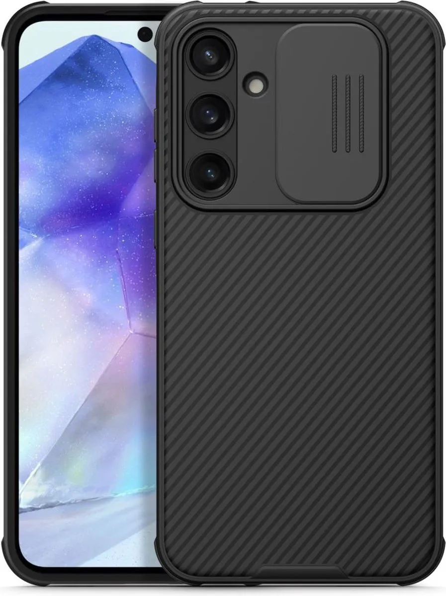 Nillkin CamShield Pro Hoesje Samsung Galaxy A55 - Zwart