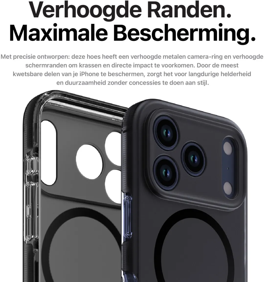 Decoded DEC-IP17PM-DT/BK Hoesje iPhone 17 Pro Max - Transparant Zwart - afbeelding 6 van 6