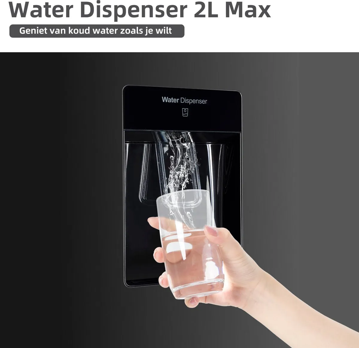 CHiQ FBM228NE4DE Koel-vriescombinatie 231L - No Frost - Waterdispenser - afbeelding 3 van 6