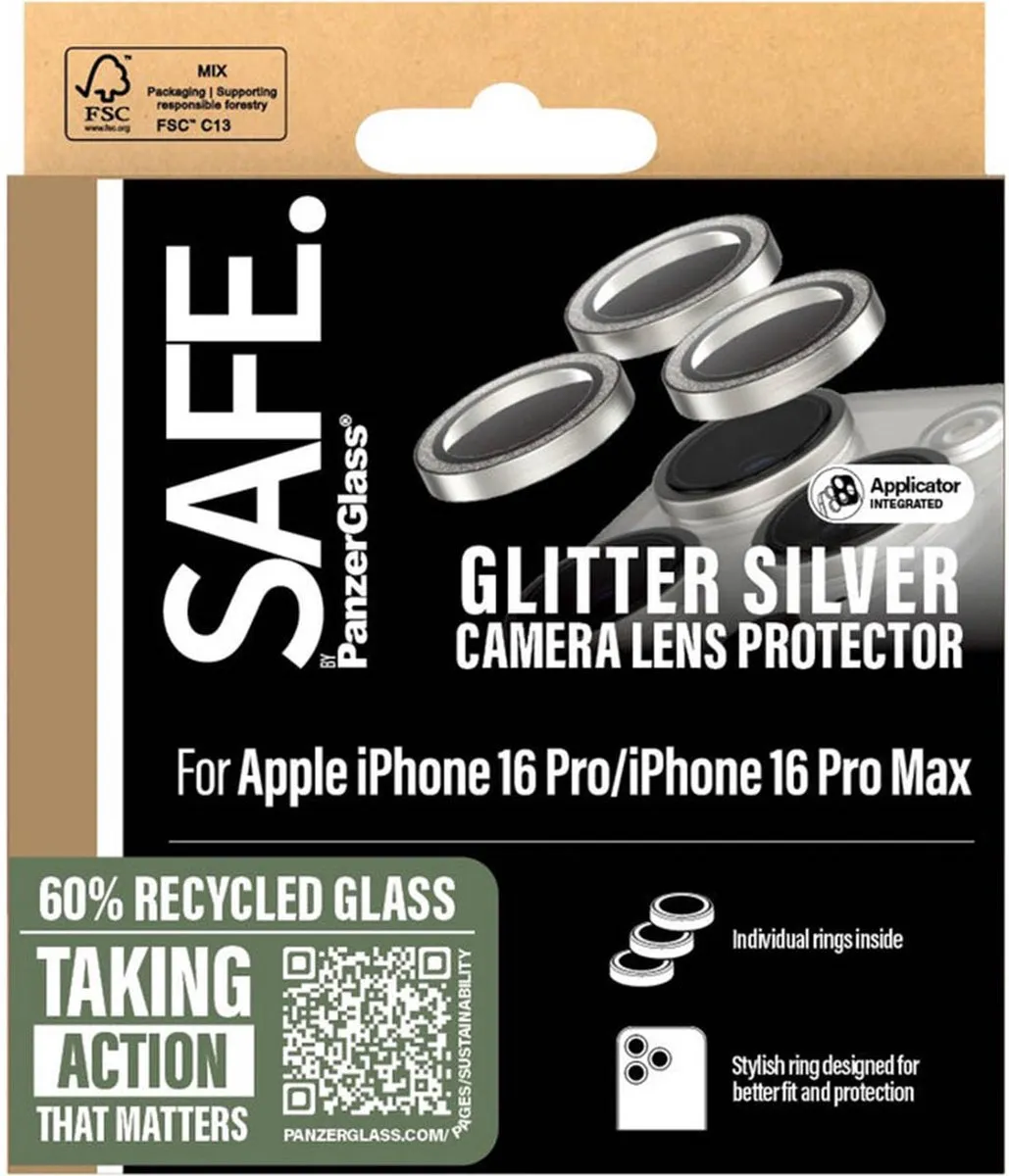 PanzerGlass SAFE Camera Lens Protector iPhone 16 Pro/Pro Max