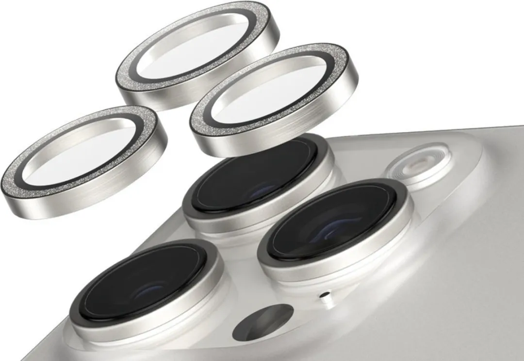 PanzerGlass SAFE Camera Lens Protector iPhone 16 Pro/Pro Max - Glitter Silver