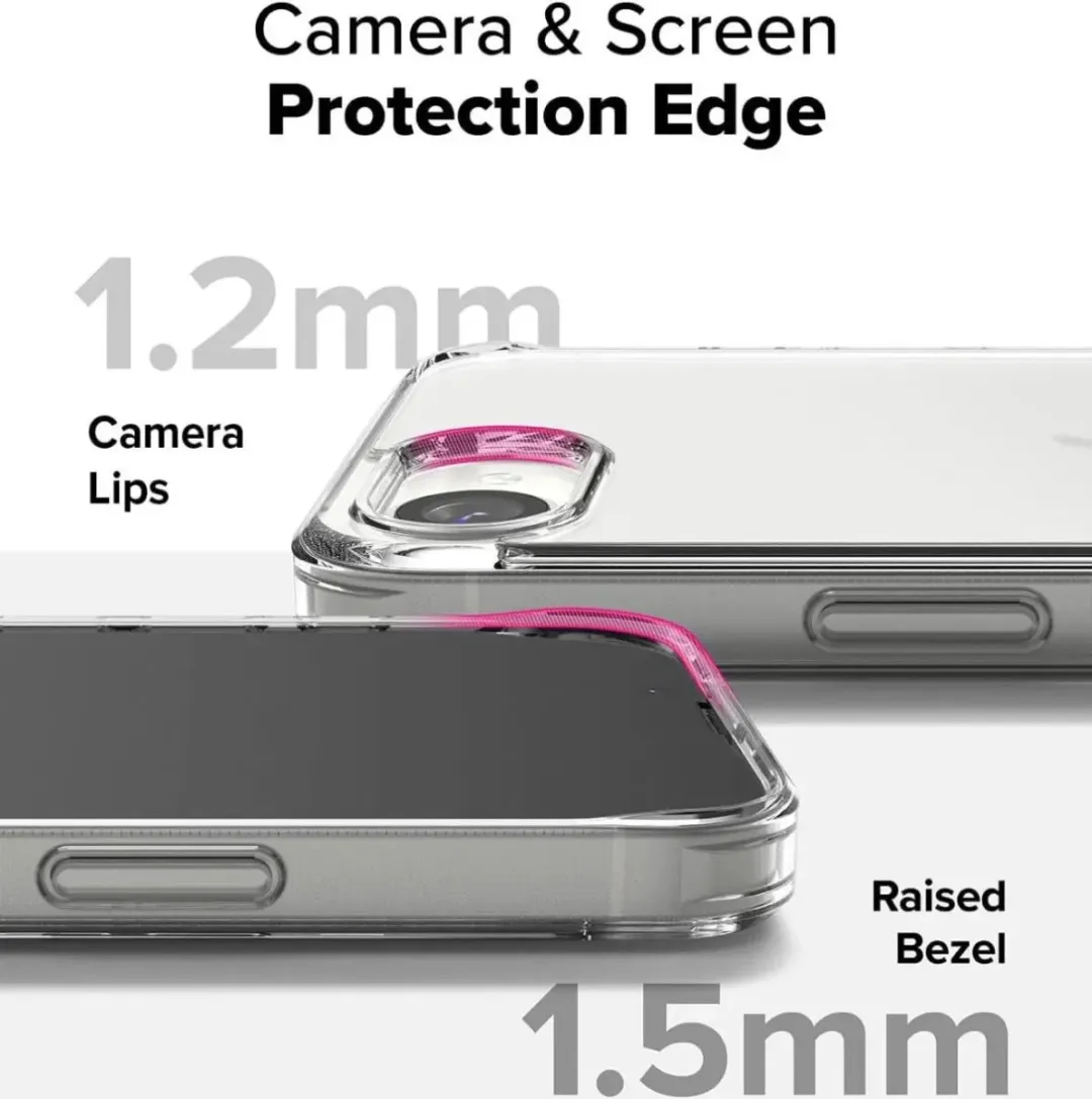 Ringke Fusion Hoesje iPhone 17e/16e - Matte Transparant - afbeelding 6 van 6