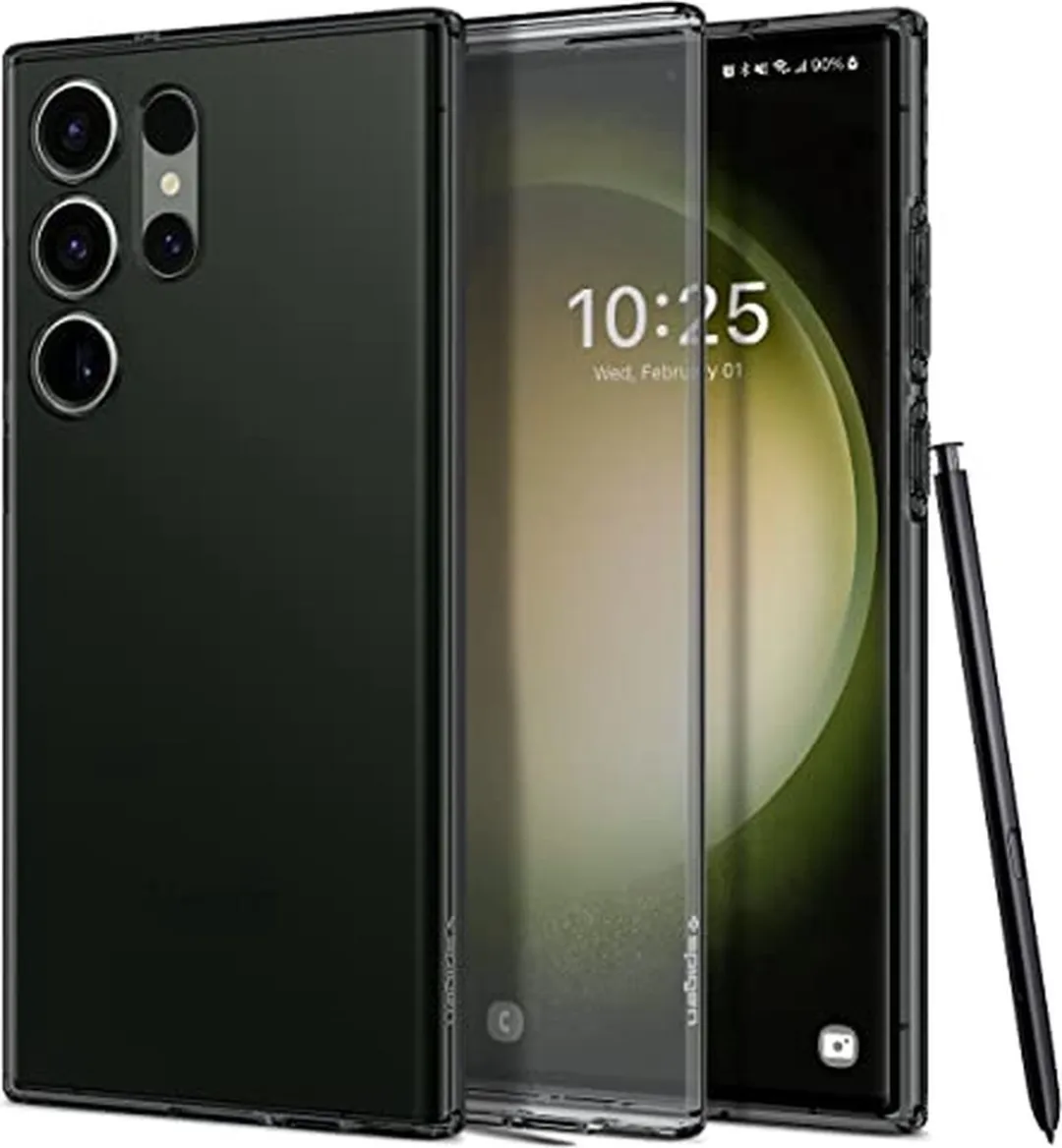 Spigen Liquid Crystal Hoesje ACS05611 - Samsung Galaxy S23 Ultra - Zwart