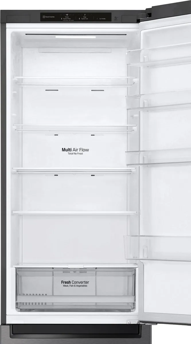 LG GBP62DSSGR Koelvriescombinatie - 384L - Vrijstaand - Grafiet