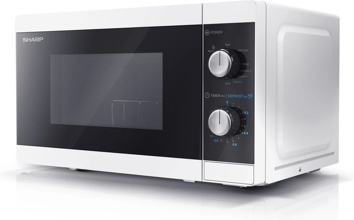 Sharp YC-MG01E-W Magnetron met Grill 800W 20L - Wit
