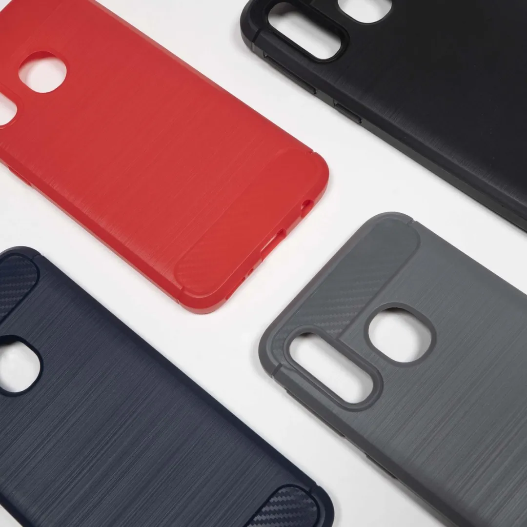 BMAX Carbon Soft Case Samsung Galaxy A40 - Rood