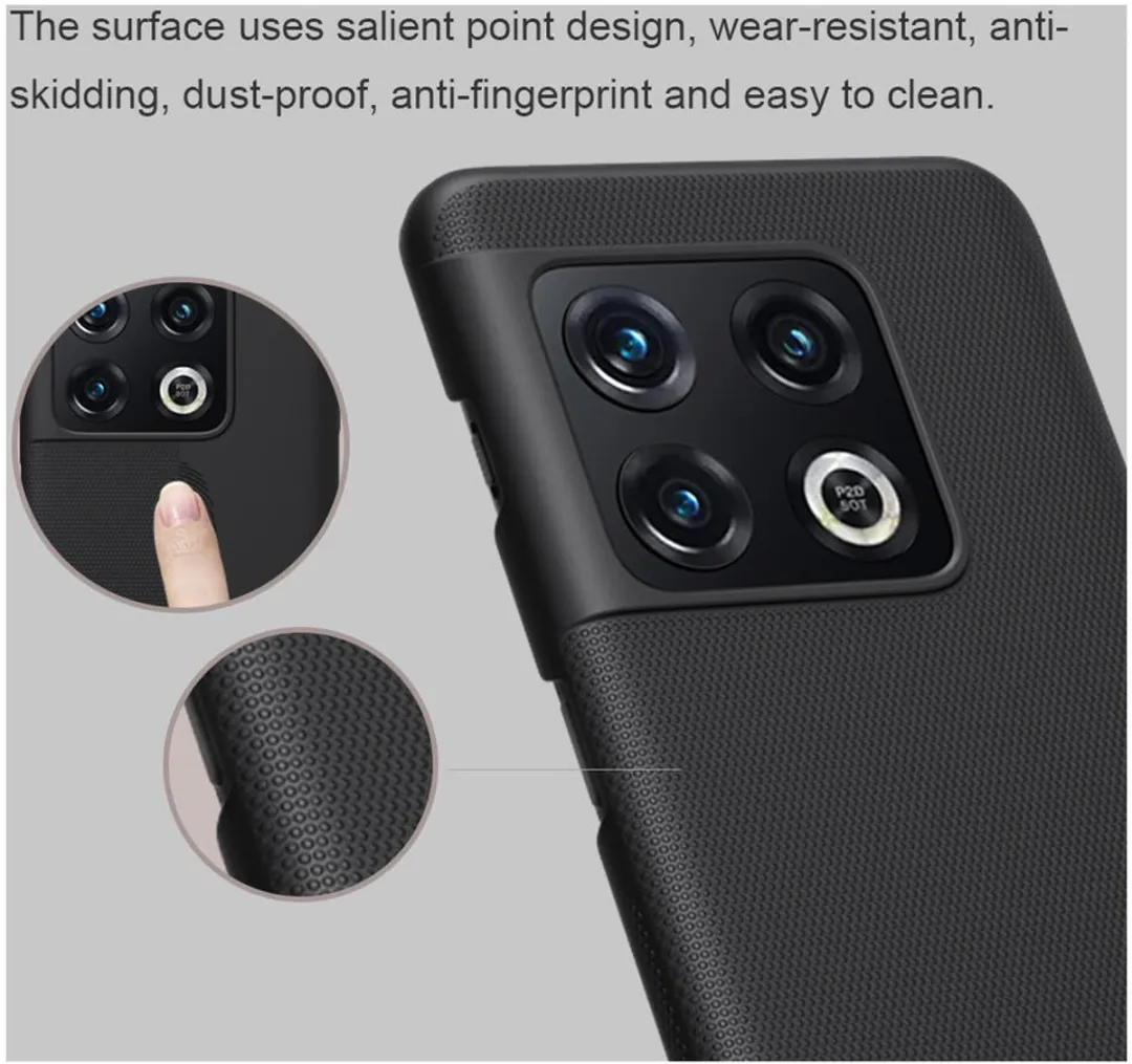 Nillkin Super Frosted Shield OnePlus 10 Pro Hoesje - Zwart - afbeelding 6 van 6