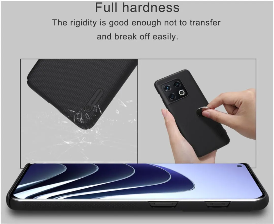 Nillkin Super Frosted Shield OnePlus 10 Pro Hoesje - Zwart