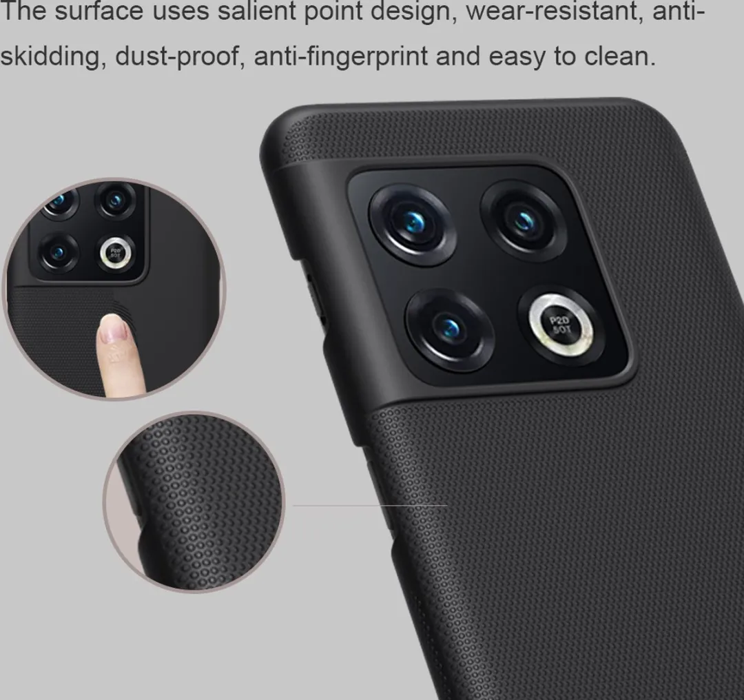 Nillkin Super Frosted Shield OnePlus 10 Pro Hoesje - Zwart