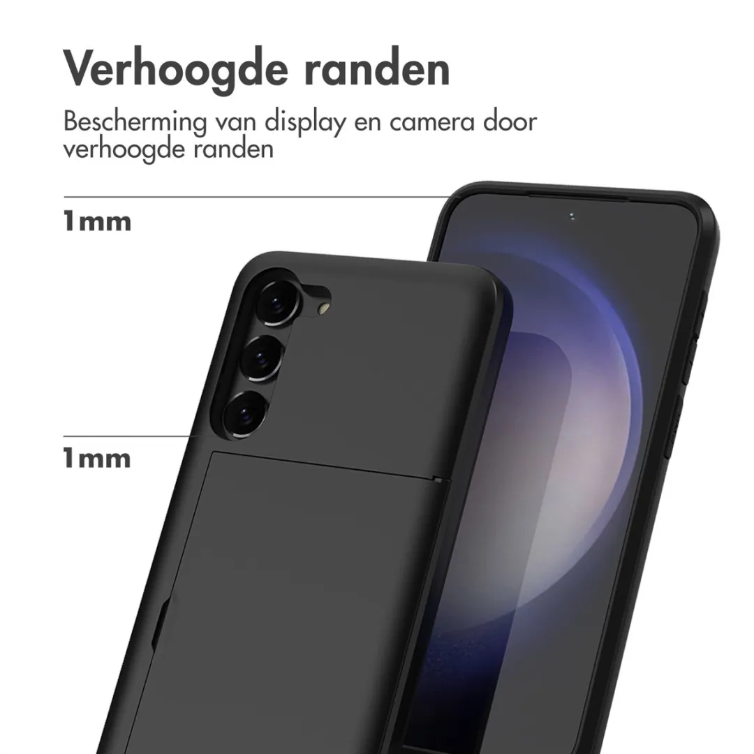 Imoshion Hoesje Samsung Galaxy S23 Plus - 2 Pasjes - Zwart