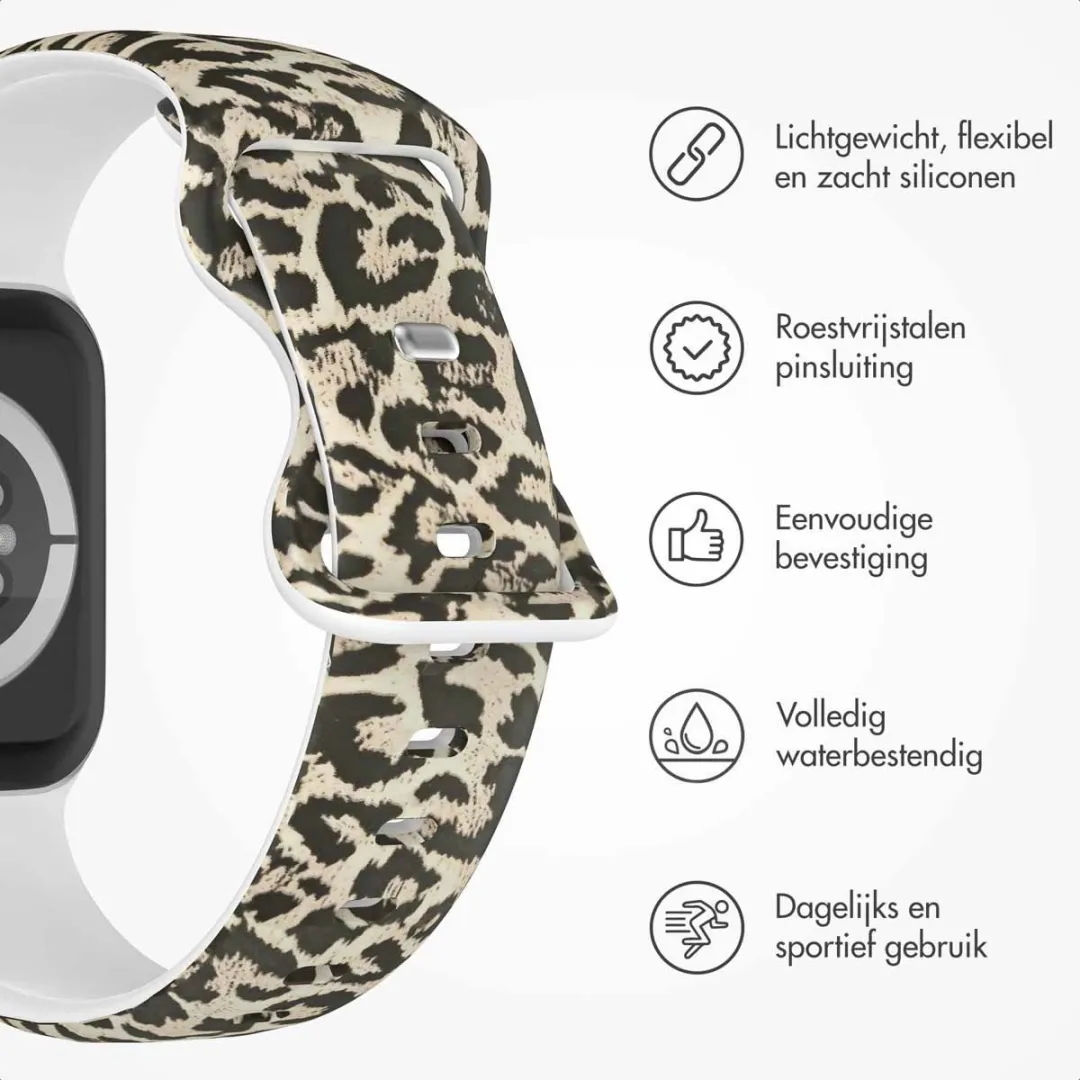Imoshion Siliconen Bandje Apple Watch 42mm - Leopard