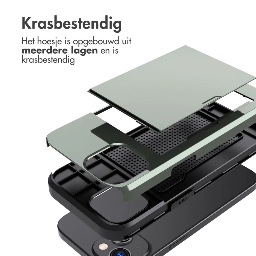 Imoshion Hoesje iPhone 15 - Donkergroen - 2 Pasjes - afbeelding 6 van 6