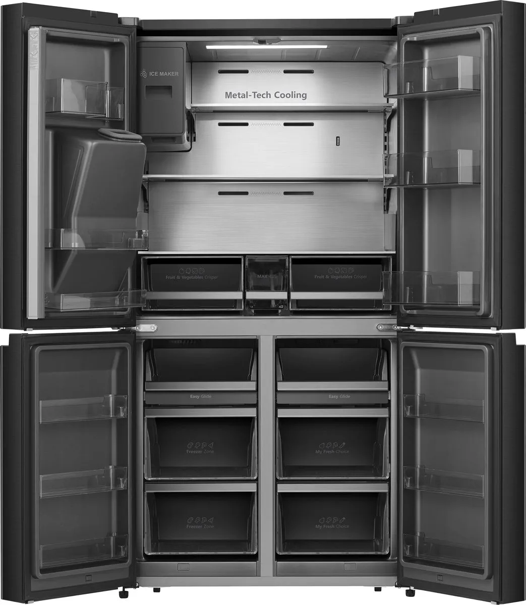 Hisense RQ760N4SBFE Amerikaanse Koelkast 540L - No-Frost - 178cm