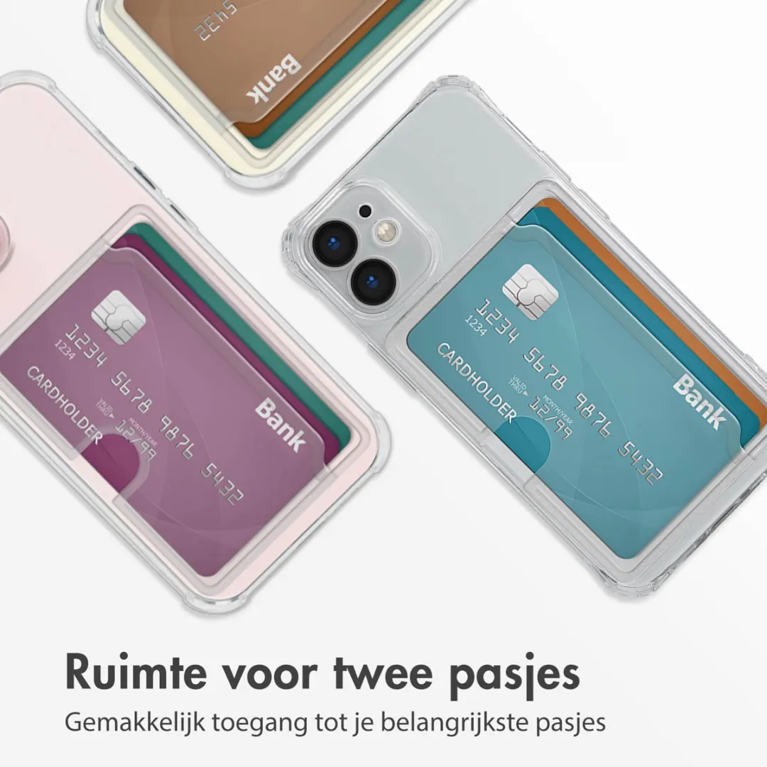 Imoshion Hoesje iPhone 12 Mini - 2 Pasjes - Transparant