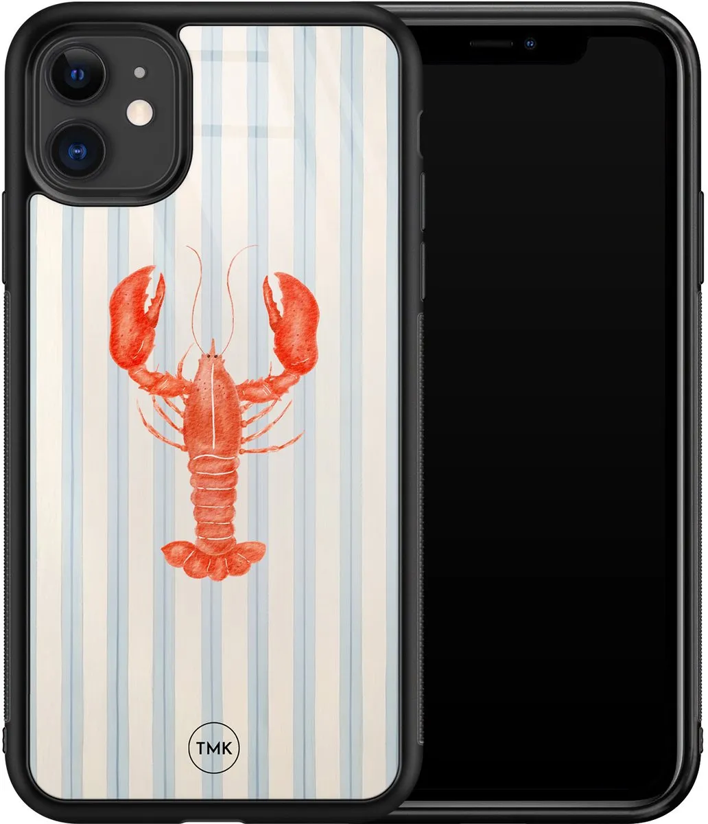 Casevibes iPhone 11 Hoesje - Kreeft Print - TPU Luxe Glossy