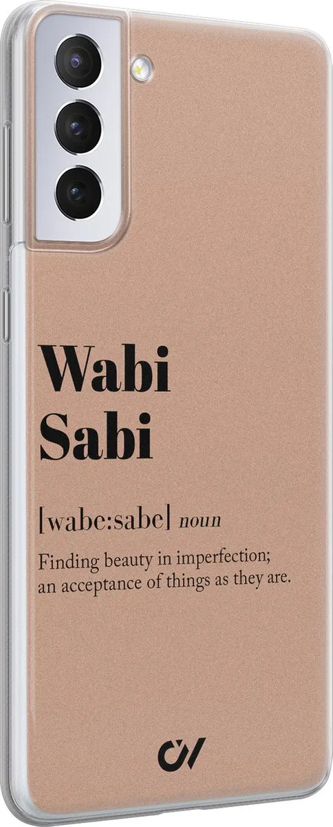 Casevibes Wabi Sabi Hoesje Samsung Galaxy S21+ - Bruin