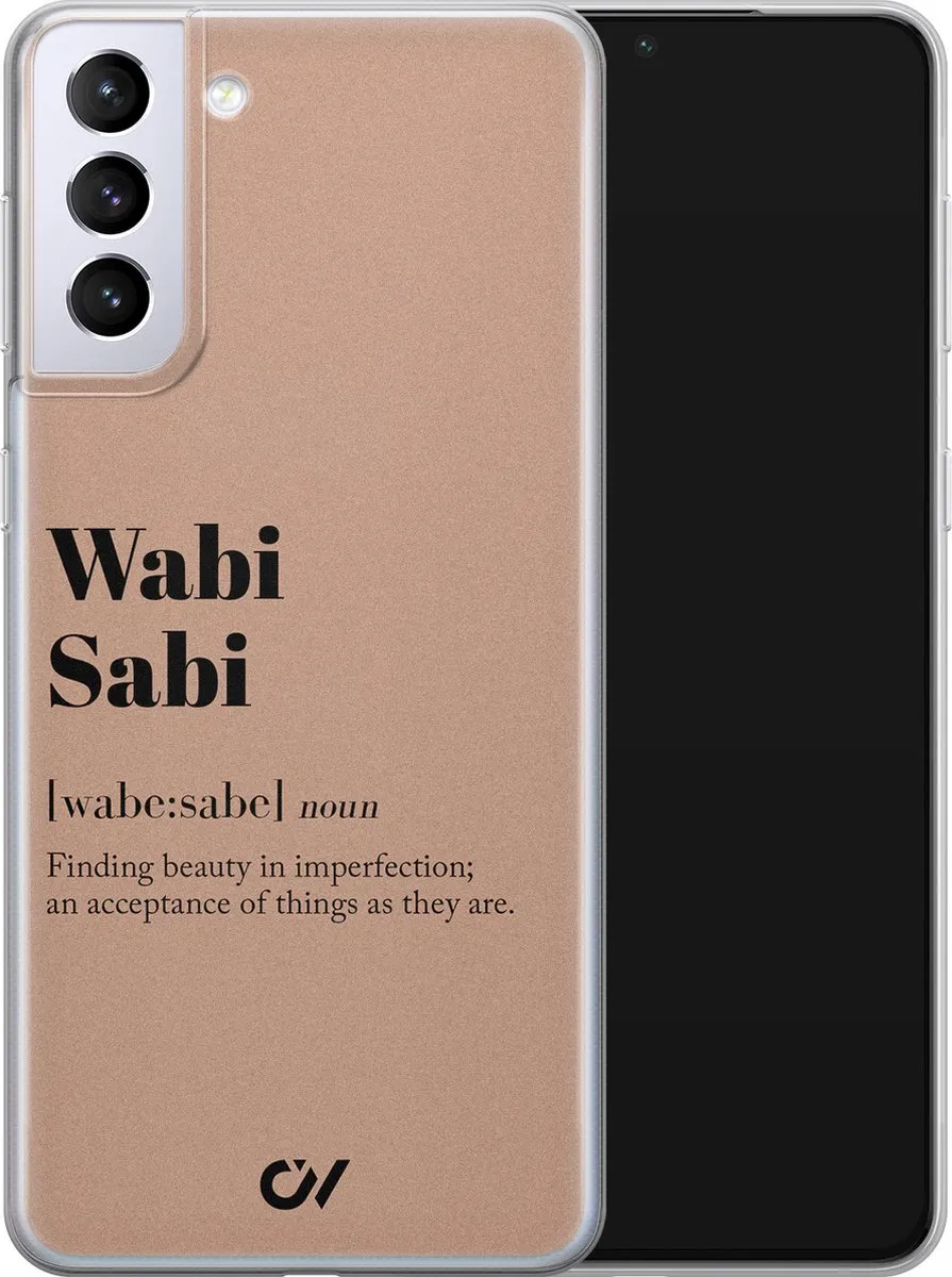 Casevibes Wabi Sabi Hoesje Samsung Galaxy S21+ - Bruin
