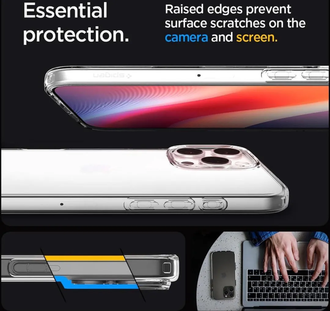 Spigen Liquid Crystal Hoesje ACS07984 - iPhone 16 Pro Max - Transparant