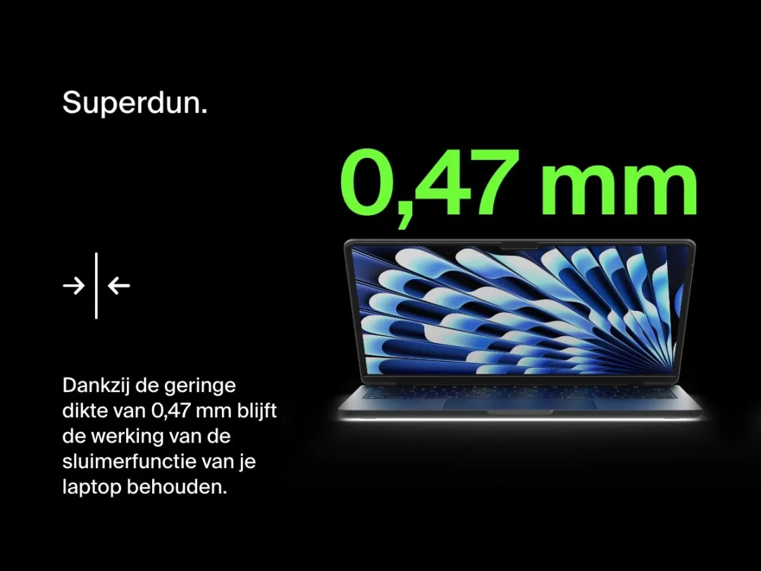 Belkin TruePrivacy Screenprotector MacBook Air 15" M3 OVA153ZZ - Zwart