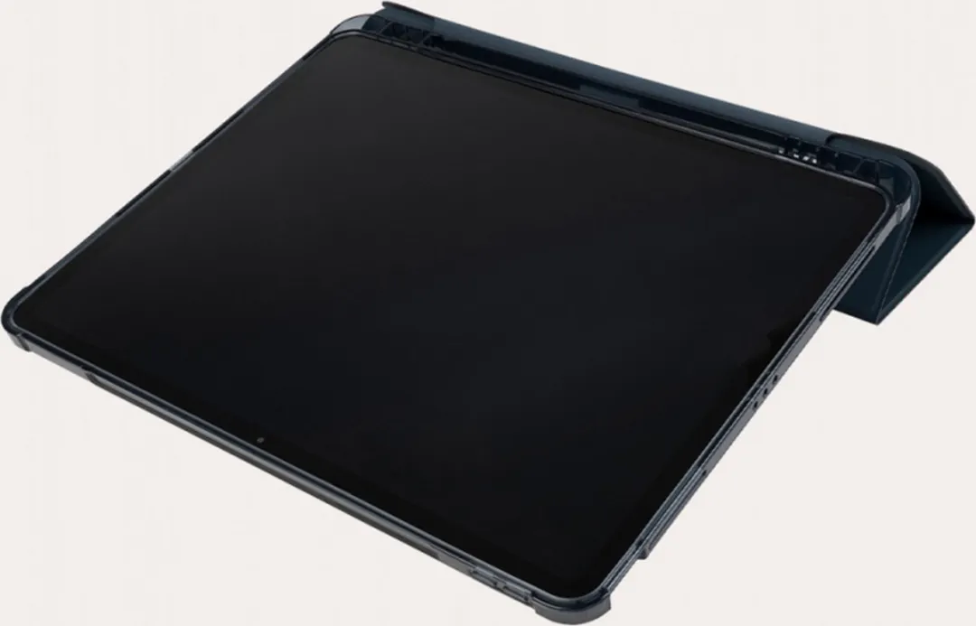 Tucano Satin Hoesje iPad Air 13 (M2-M4) – Militaire Standaard Getest – Voorkant Verandert in Houder – Intern Vak voor Apple Pencil - Zwart