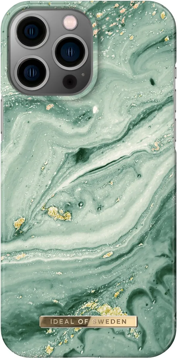 iDeal of Sweden iPhone 13 Pro Max Backcover Mint Swirl Marble - afbeelding 6 van 6