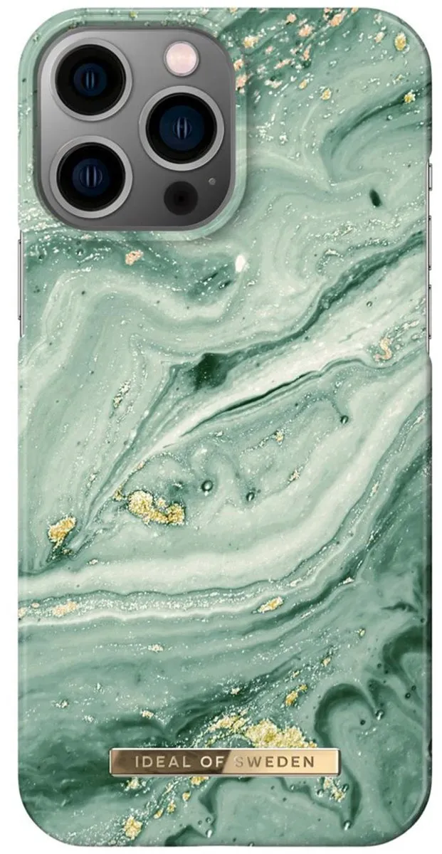 iDeal of Sweden iPhone 13 Pro Max Backcover Mint Swirl Marble