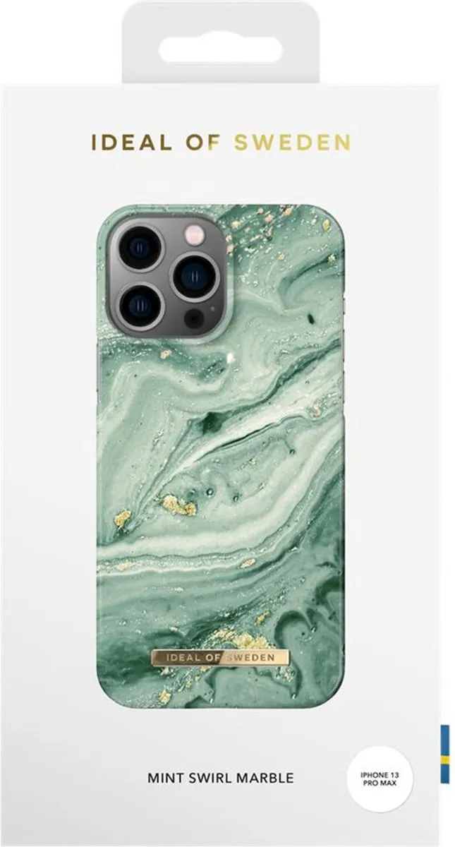iDeal of Sweden iPhone 13 Pro Max Backcover Mint Swirl Marble