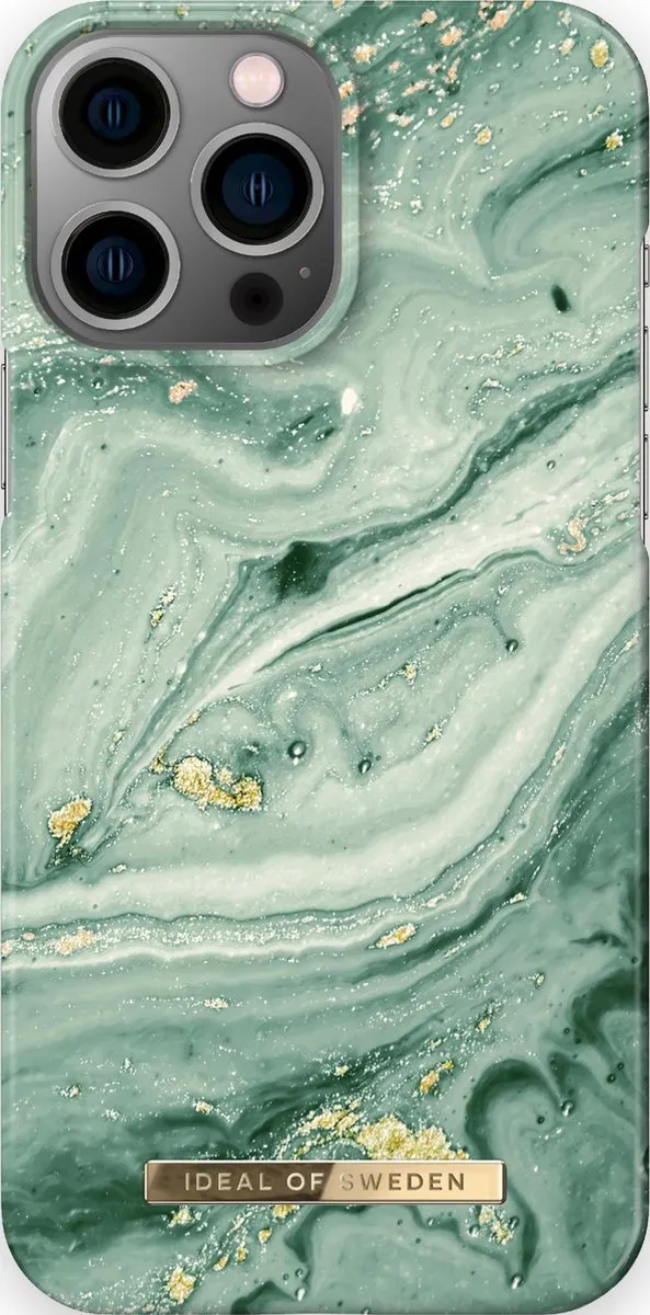 iDeal of Sweden iPhone 13 Pro Max Backcover Mint Swirl Marble