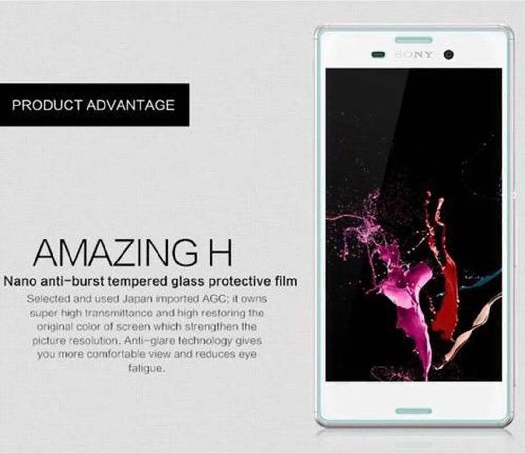 Nillkin Screenprotector Sony Xperia M4 Aqua - 9H Nano - afbeelding 3 van 5