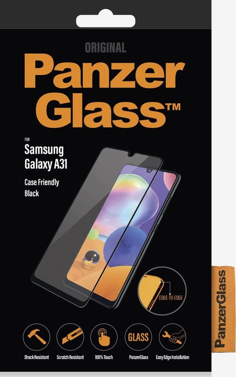 PanzerGlass Samsung Galaxy A32 4G Screenprotector - Zwart - afbeelding 6 van 6