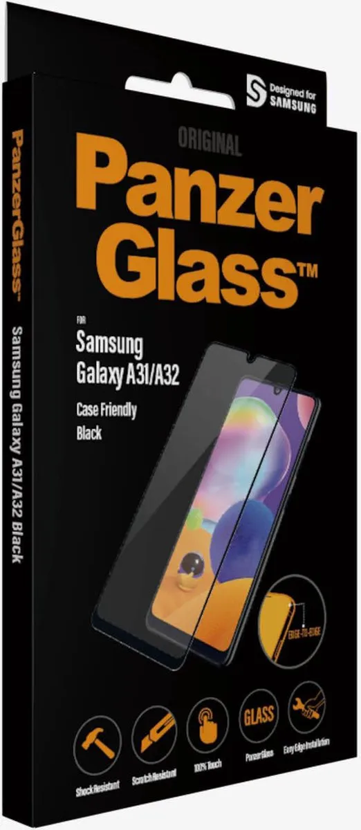PanzerGlass Samsung Galaxy A32 4G Screenprotector - Zwart