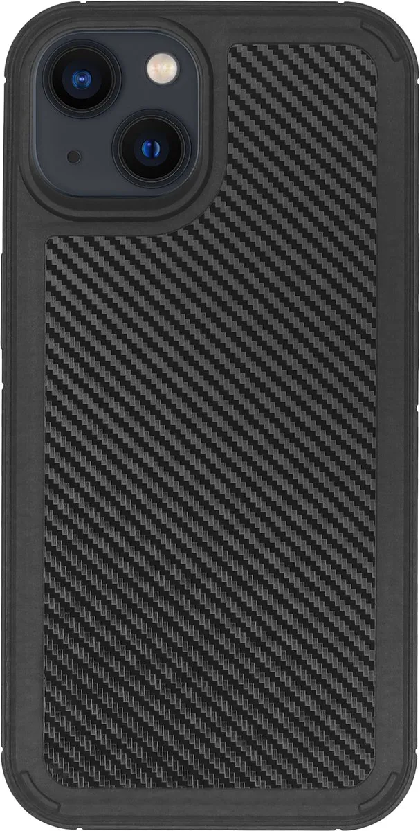 BMAX Carbon Siliconen Hoesje iPhone 13