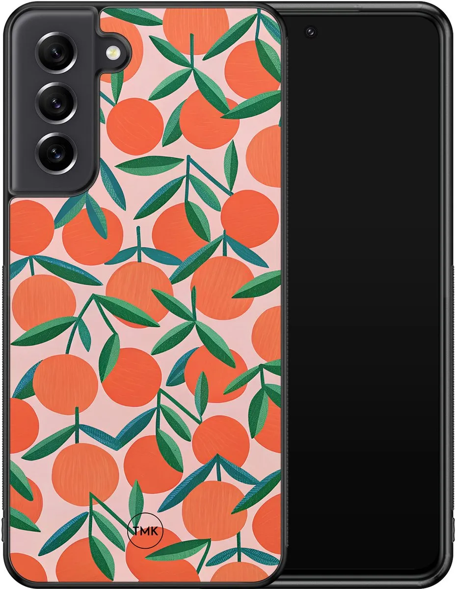 Casevibes S/S21FE/B/008 Hoesje Samsung Galaxy S21 FE - Oranje