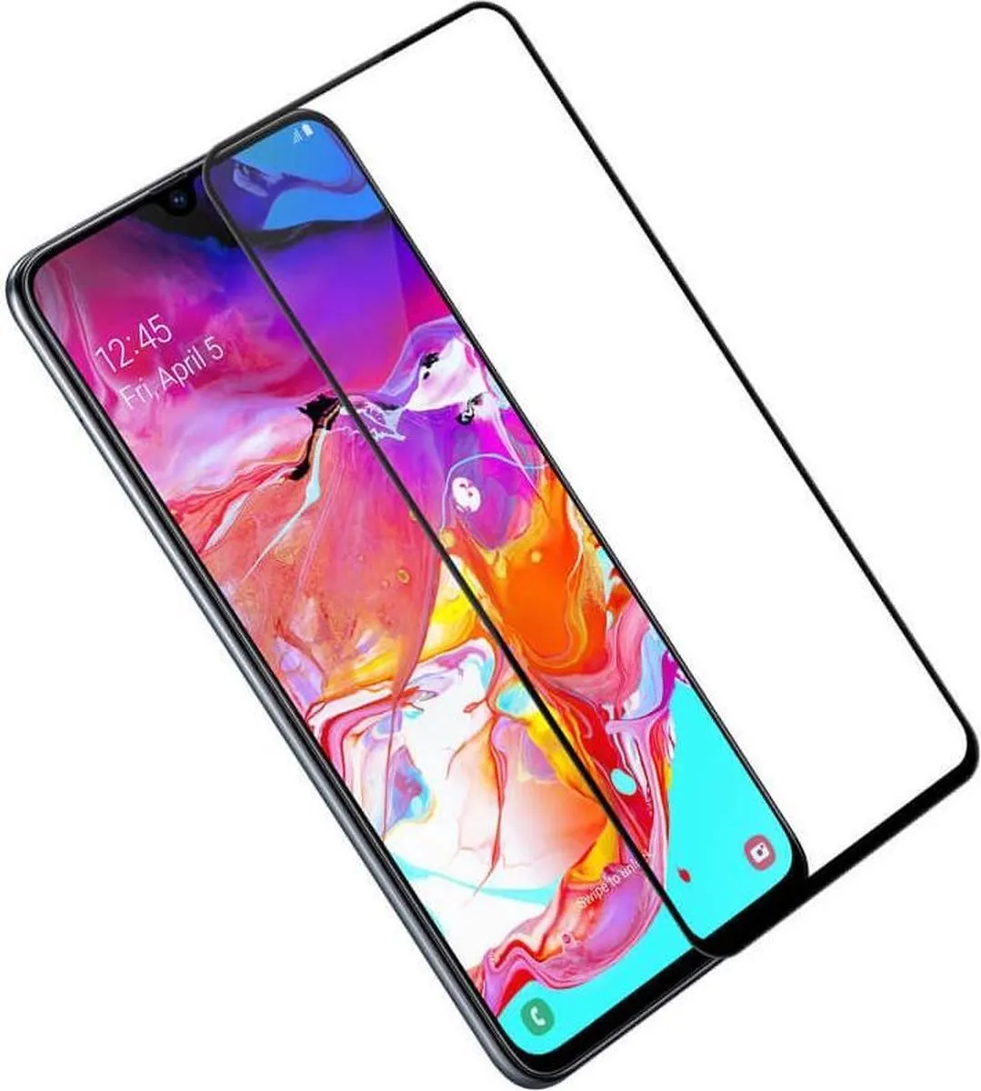 Nillkin Amazing CP+ Tempered Glass Samsung Galaxy A70 - Zwart - afbeelding 3 van 5